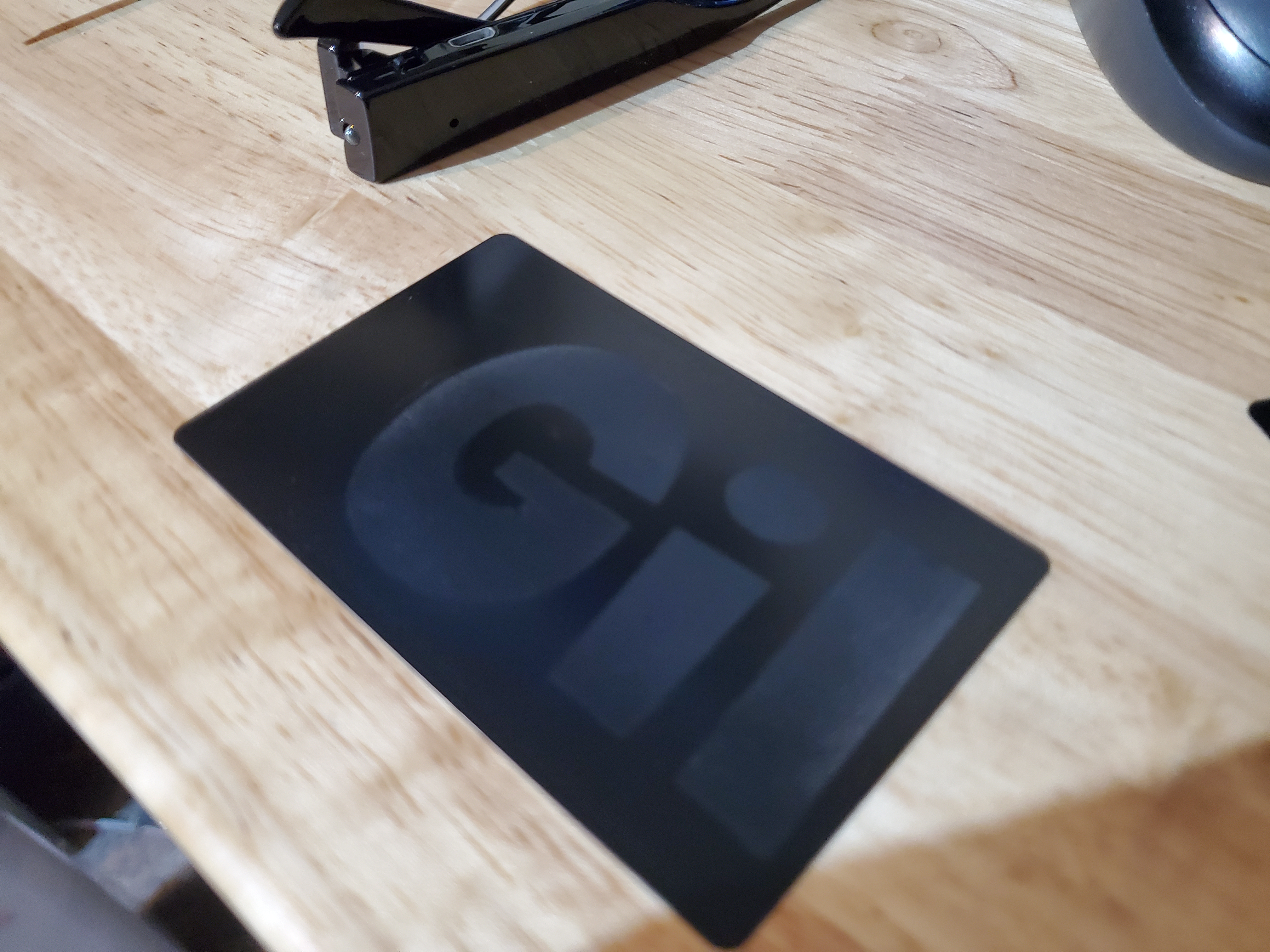 etched card